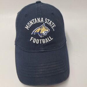 Montana State Bobcats Hat Adjustable Ouray Blue NCAA Football Distressed Men